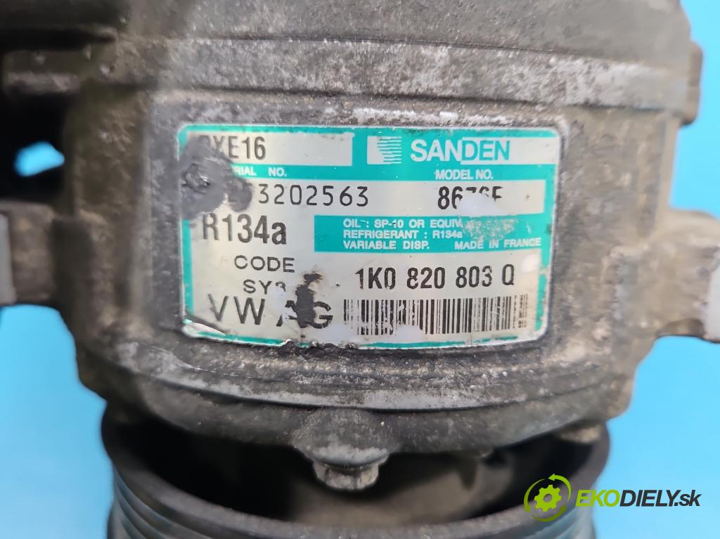Seat Leon II 2005-2012 2.0 tdi 140 HP manual 103 kW 1968 cm3 5- Kompresor: klimatizácie 1K0820803Q (Kompresor klimatizácie)