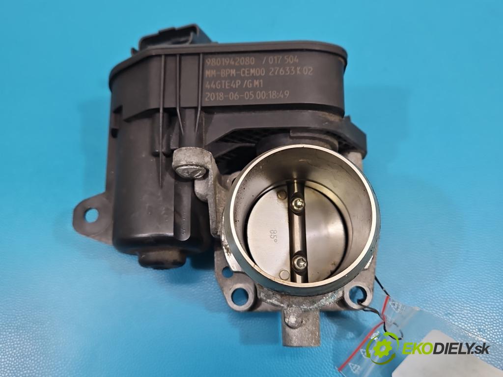 Peugeot 308 II 2013-2021 1.2 12V 110 HP manual 81 kW 1199 cm3 5- klapka 9801942080 (Škrtiaca klapka)