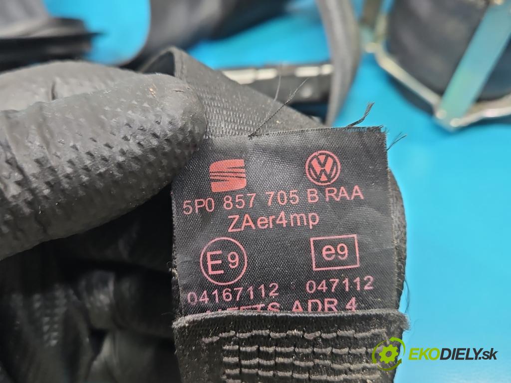 Seat Altea 1.6b 102 HP manual 75 kW 1595 cm3 5- pas bezpečnosť: predné ľavý 5P0857705B