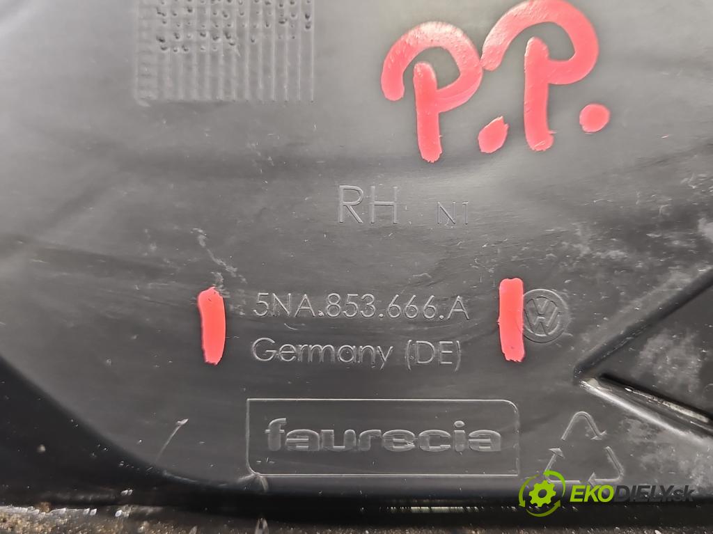 Vw Tiguan II 2016-2024 1.5 TSI 150 HP automatic 110 kW 1498 cm3 5- blenda mriežka: nárazník pravé 5NA853666A