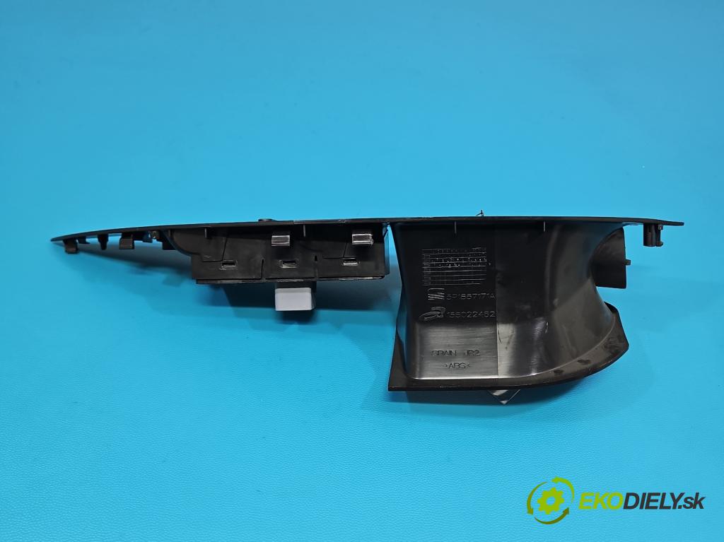 Seat Altea 1.6b 102 HP manual 75 kW 1595 cm3 5- prepínač okien spätných zrkadiel 5P1867171A