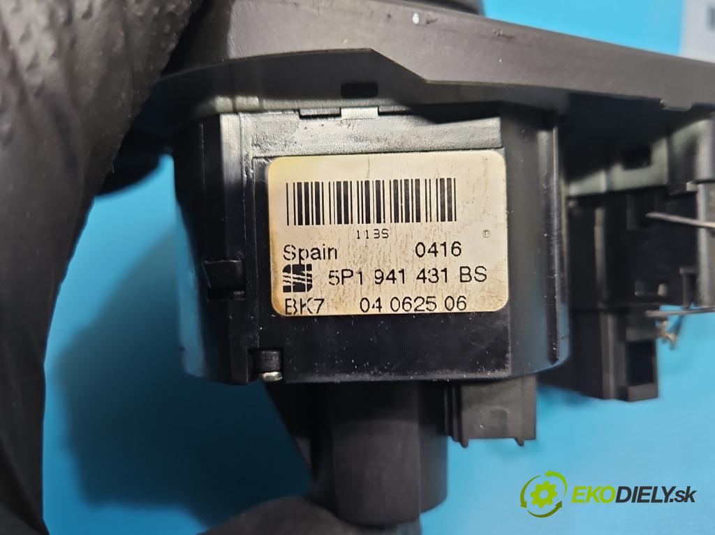 Seat Altea 1.6b 102 hp manual 75 kW 1595 cm3 5- Přepínač světel na deska: 5P1941431BS