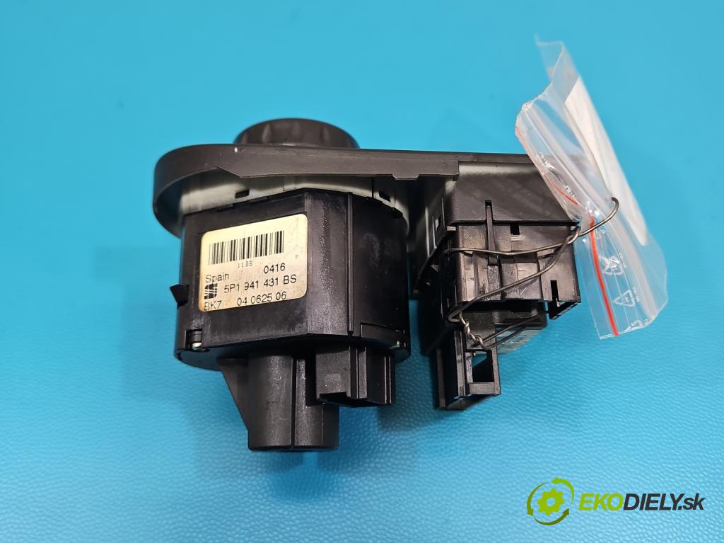 Seat Altea 1.6b 102 hp manual 75 kW 1595 cm3 5- Přepínač světel na deska: 5P1941431BS