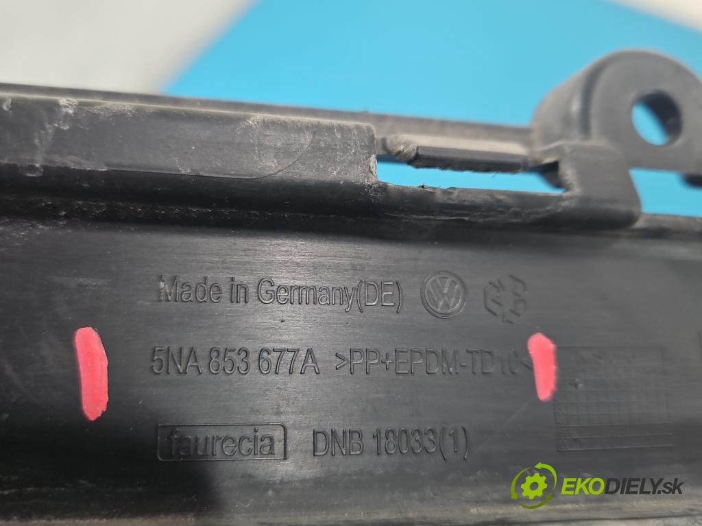 Vw Tiguan II 2016-2024 1.5 TSI 150 hp automatic 110 kW 1498 cm3 5- Zaślepka: mřížka: nárazníku medián: 5NA853677A