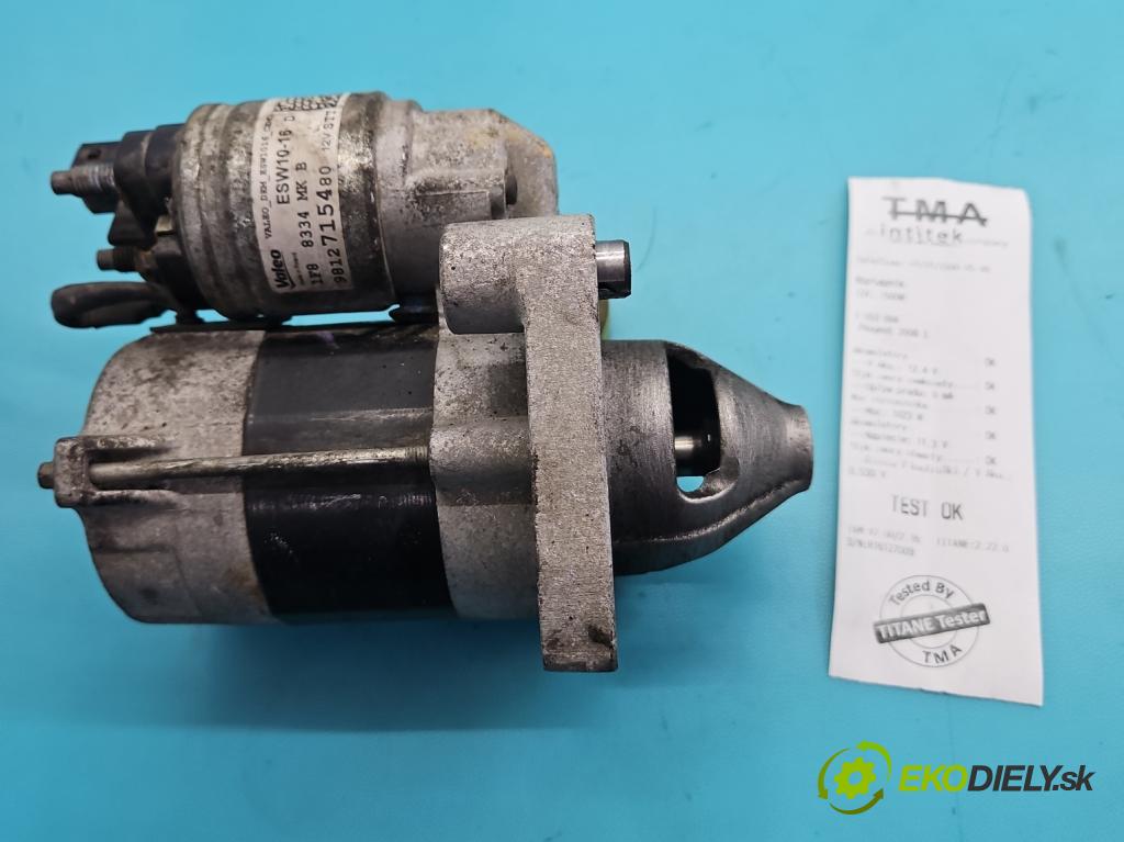 Peugeot 2008 I 2013-2019 1.2 12V 131 HP manual 96 kW 1199 cm3 5- štartér 9812715480 (Štartér)