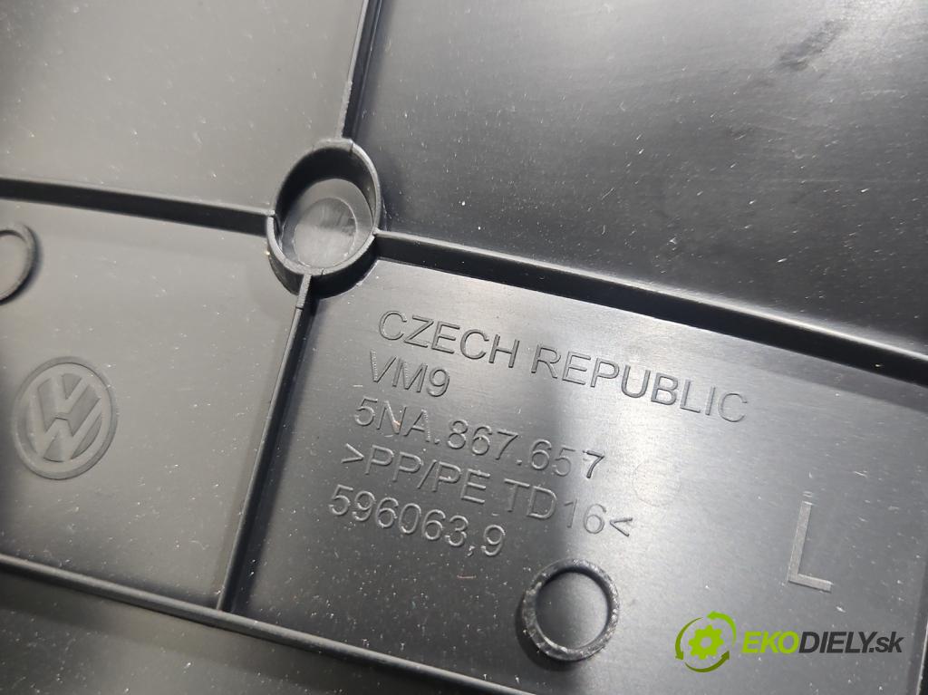Vw Tiguan II 2016-2024 1.5 TSI 150 HP automatic 110 kW 1498 cm3 5- Čalounictví: kufrové dvere 5NA867601B