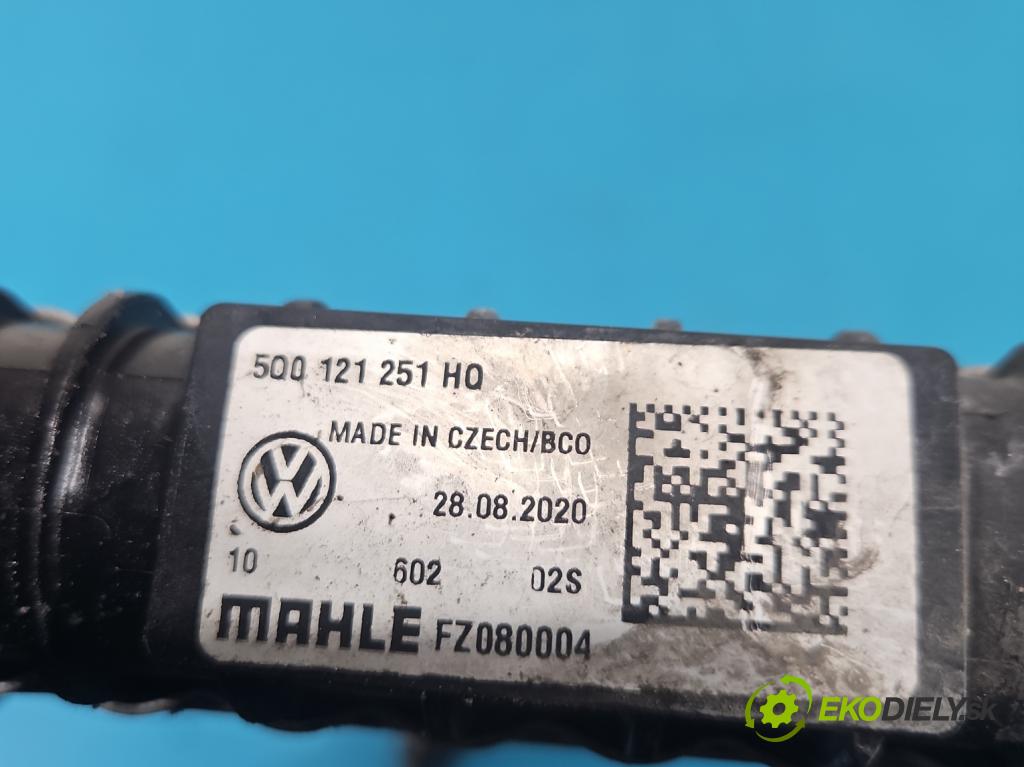 Vw Tiguan II 2016-2024 1.5 TSI 150 hp automatic 110 kW 1498 cm3 5- Chladič vody 5Q0121251HQ (Vodní chladič)