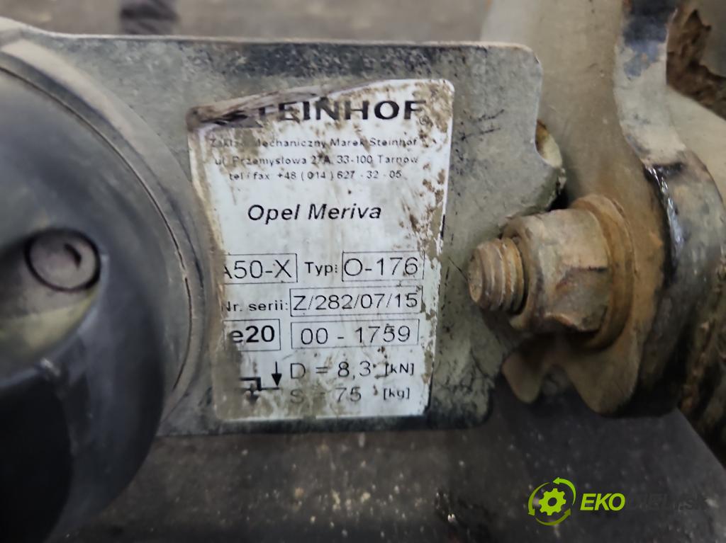 Opel Meriva B 2010-2017 1.4 16V 101 hp manual 74 kW 1398 cm3 5- oko tažné  (Tažné zařízení)