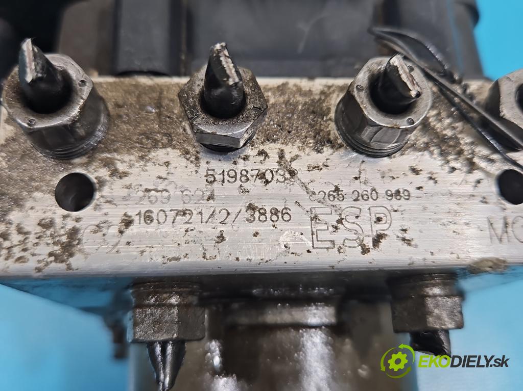 Fiat Ducato IV 2014- 2.3 jtd 131 HP manual 96 kW 2287 cm3 5- čerpadlo abs 0265260989 (Pumpa ABS)