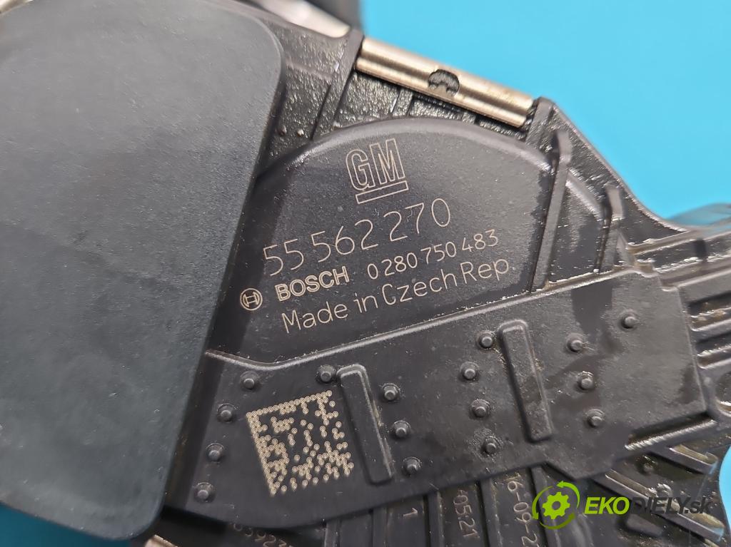 Opel Meriva B 2010-2017 1.4 16V 101 HP manual 74 kW 1398 cm3 5- klapka 0280750483 (Škrtiaca klapka)