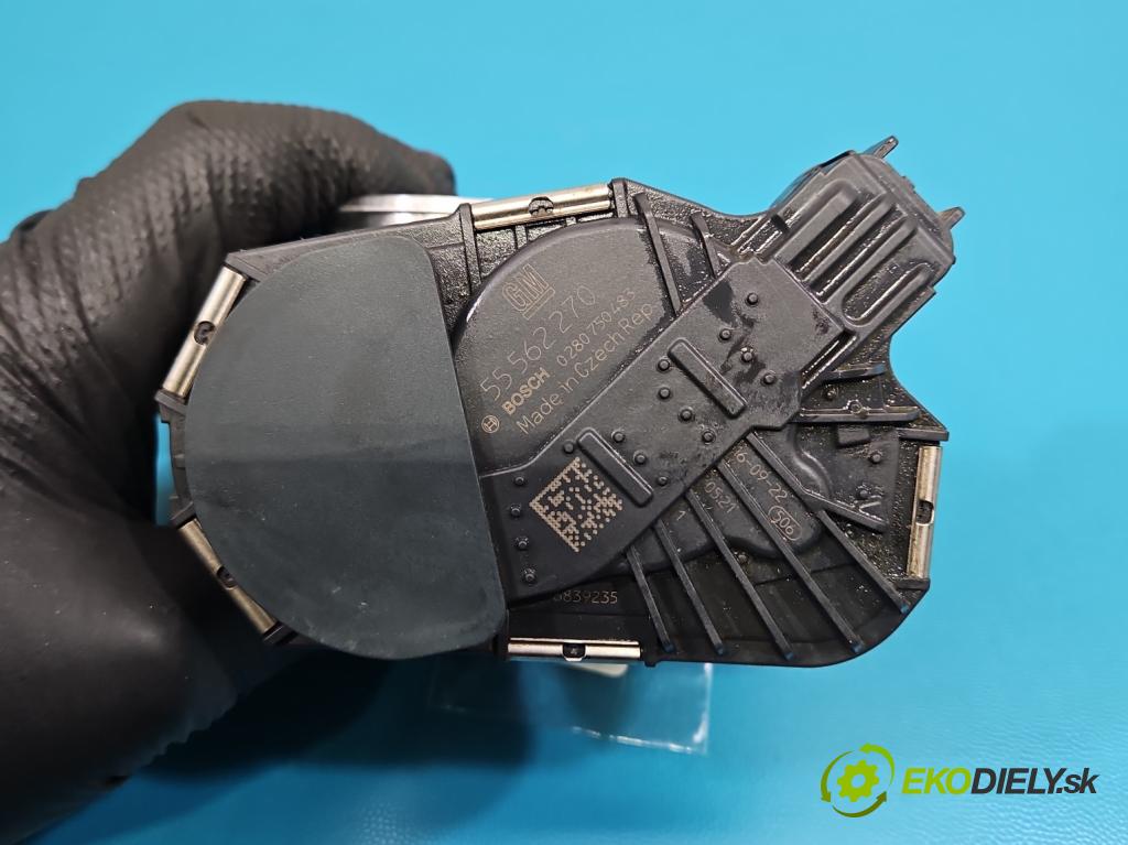 Opel Meriva B 2010-2017 1.4 16V 101 HP manual 74 kW 1398 cm3 5- klapka 0280750483 (Škrtiaca klapka)