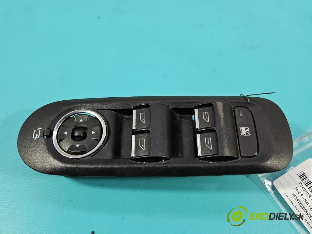 Ford S-max I 2006-2015 2.2 tdci 175 HP manual 129 kW 2179 cm3 5- prepínač okien spätných zrkadiel 7S7T-14A132-BC