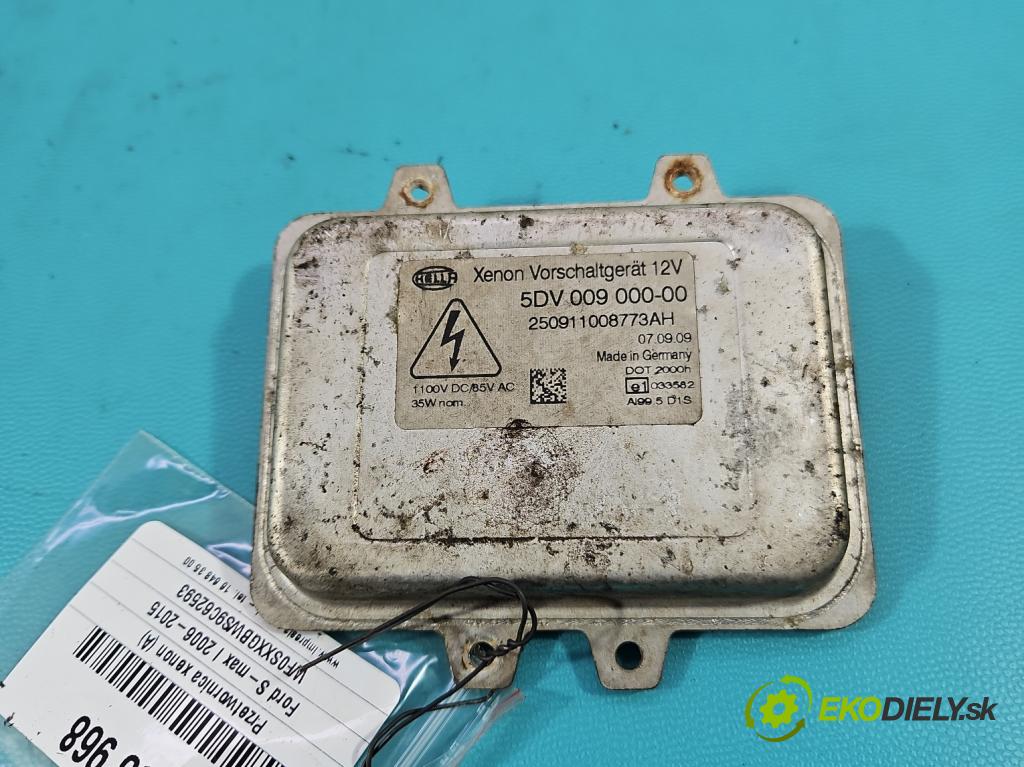 Ford S-max I 2006-2015 2.2 tdci 175 HP manual 129 kW 2179 cm3 5- střídač: xenon 5DV009000-00 (Riadiaca jednotka xenónu)