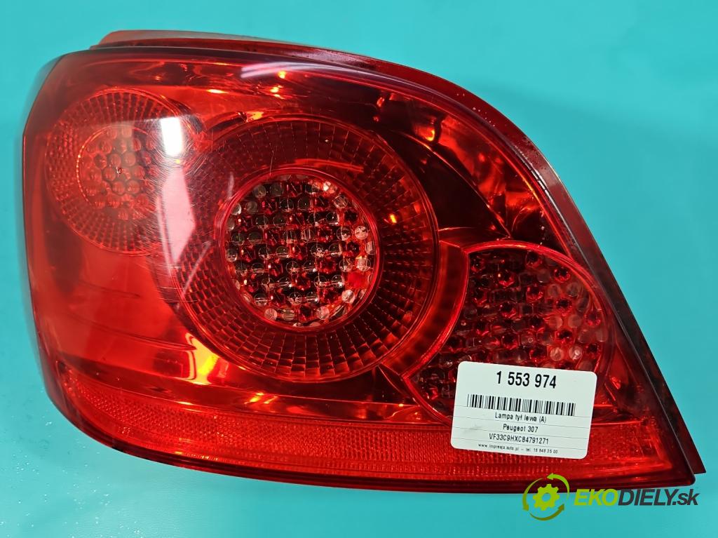 Peugeot 307 1.6 hdi 90 HP manual 66.2 kW 1560 cm3 5- svetlo / reflektor zadné ľavé 557676B (Kľučka dverí ostatné)