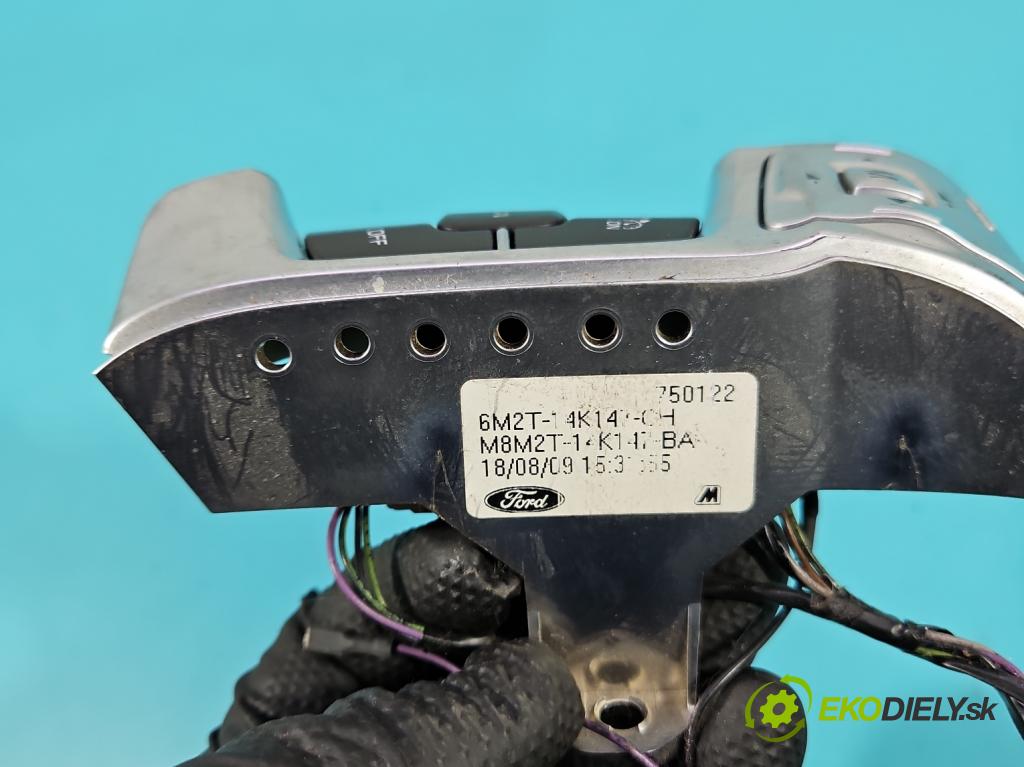 Ford S-max I 2006-2015 2.2 tdci 175 HP manual 129 kW 2179 cm3 5- prepínač multifunkční: řízení: 6M2T-14147-DG (Prepínacie páčky pod volantom)