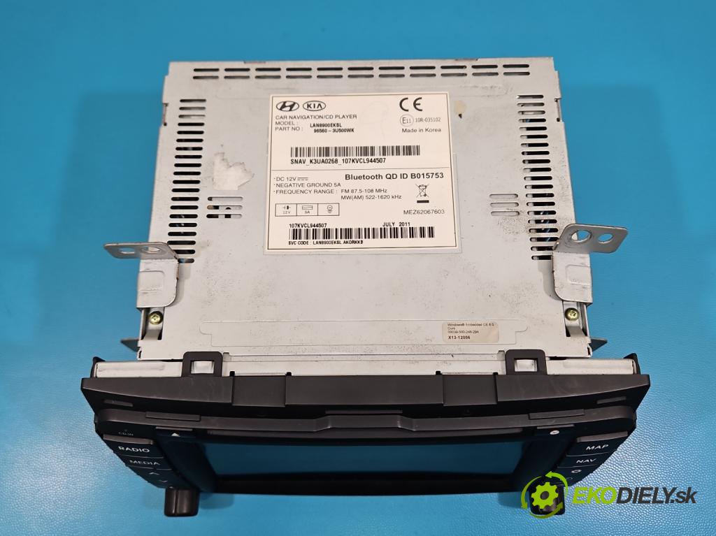Kia Sportage III 2010-2015 2.0 crdi 136 HP automatic 100 kW 1995 cm3 5- Radio originál 96560-3U500WK