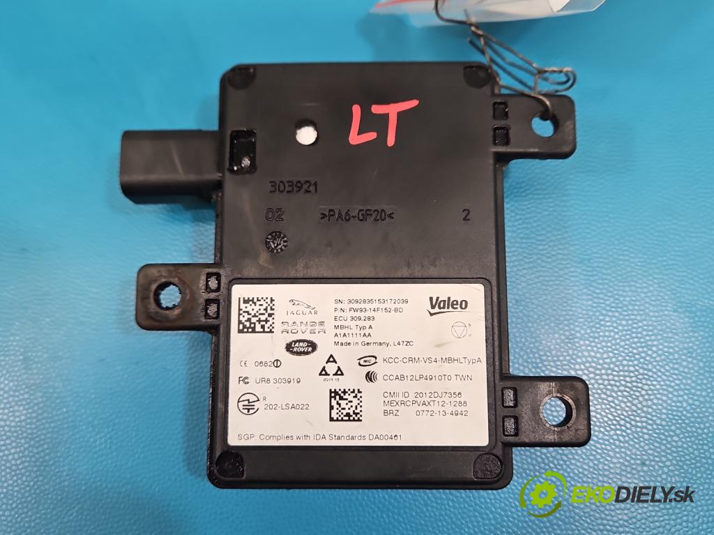 Jaguar XF II X260 2015- 3.0 V6 340KM: automatic 250 kW 2995 cm3 4- riadiaca jednotka ostatné FW93-14F152-BD