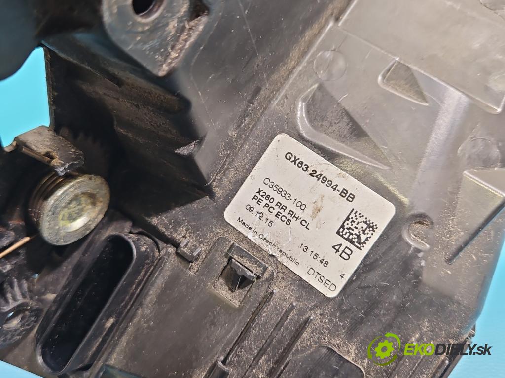 Jaguar XF II X260 2015- 3.0 V6 340KM automatic 250 kW 2995 cm3 4- zámek zadní pravý GX6324994-BB