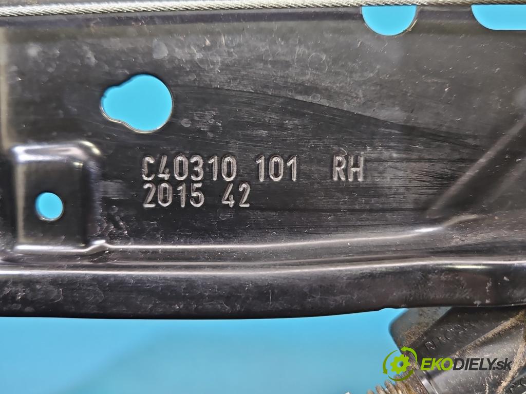 Jaguar XF II X260 2015- 3.0 V6 340KM: automatic 250 kW 2995 cm3 4- mechanizmus okna zadné pravý C40310101RH