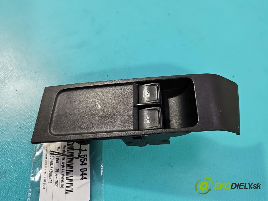 Skoda Fabia III 2014- 2021 1.0 TSI 95 HP manual 70 kW 999 cm3 5- prepínač okien spätných zrkadiel 5E0959858A