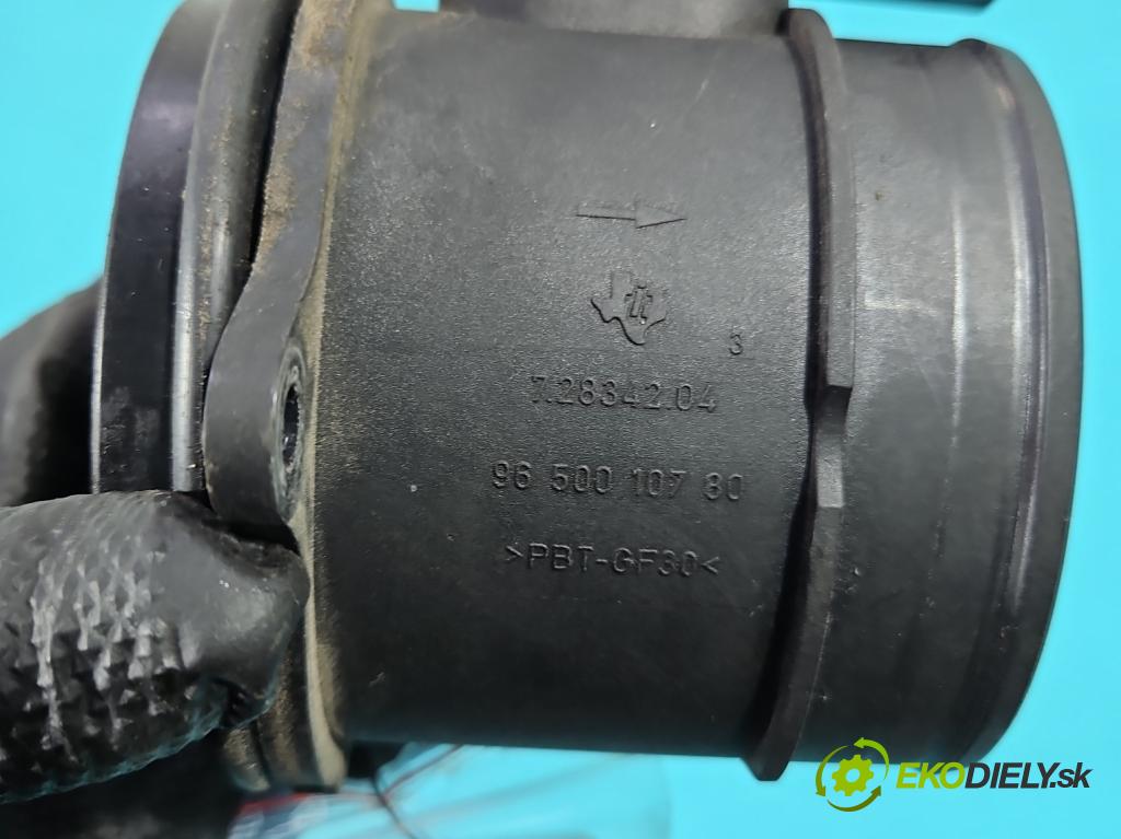 Peugeot 307 1.6 hdi 90 HP manual 66.2 kW 1560 cm3 5- průtokoměr: 9650010780 (Váha vzduchu)