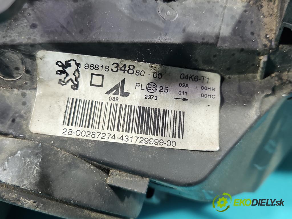 Peugeot 307 1.6 hdi 90 HP manual 66.2 kW 1560 cm3 5- Reflektor: ľavý  (Kľučka dverí ostatné)