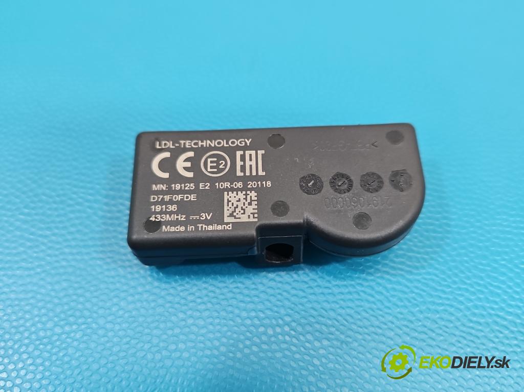 Toyota Auris II 2012-2018 1.8 hybrid 99 HP automatic 73 kW 1798 cm3 5- snímač tlak: pneumatika S4A101 (Snímač tlaku v pneumatike)