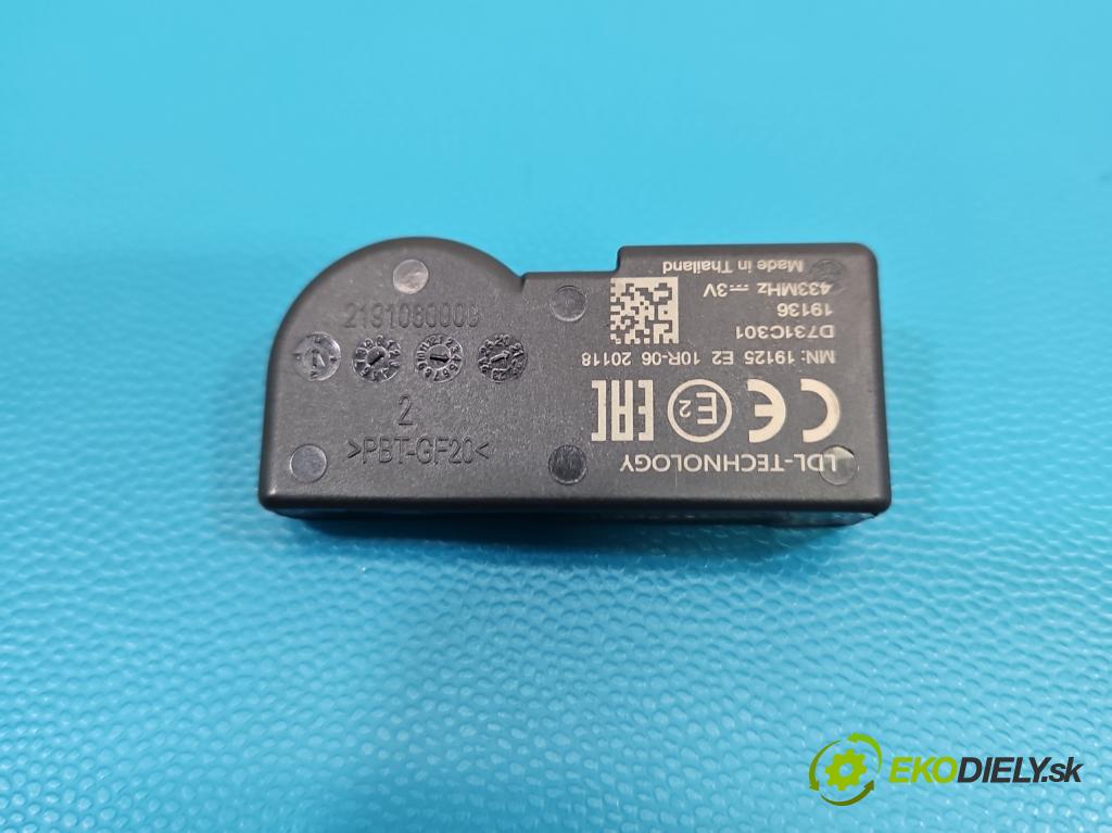 Toyota Auris II 2012-2018 1.8 hybrid 99 HP automatic 73 kW 1798 cm3 5- snímač tlak: pneumatika 2191060000 (Snímač tlaku v pneumatike)