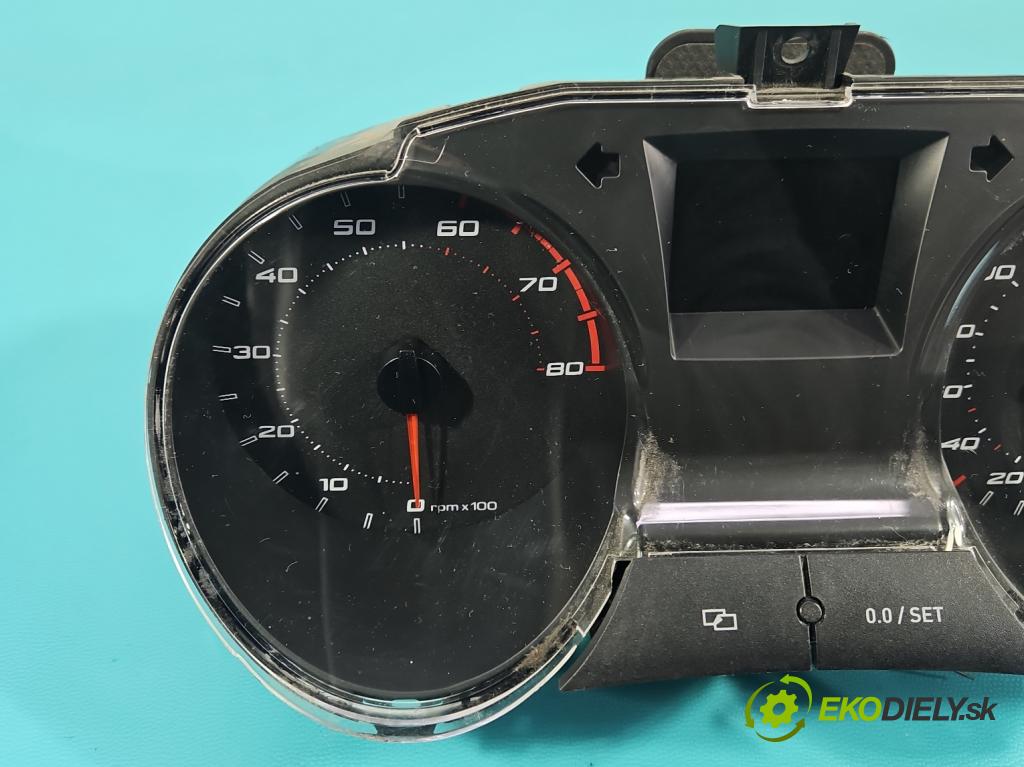 Seat Ibiza IV 6J 2008-2017 1.4 16V 86 HP manual 63 kW 1390 cm3 3- prístrojovka/ budíky 6J0920800K (Prístrojová doska)