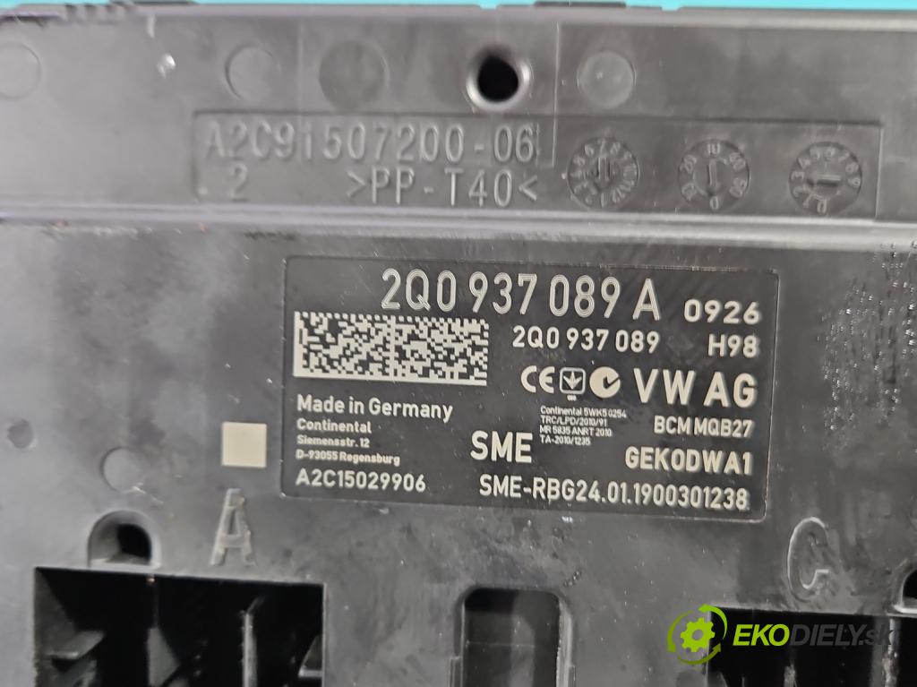 Skoda Fabia III 2014- 2021 1.0 TSI 95 HP manual 70 kW 999 cm3 5- riadiaca jednotka komfortu 2Q0937089A