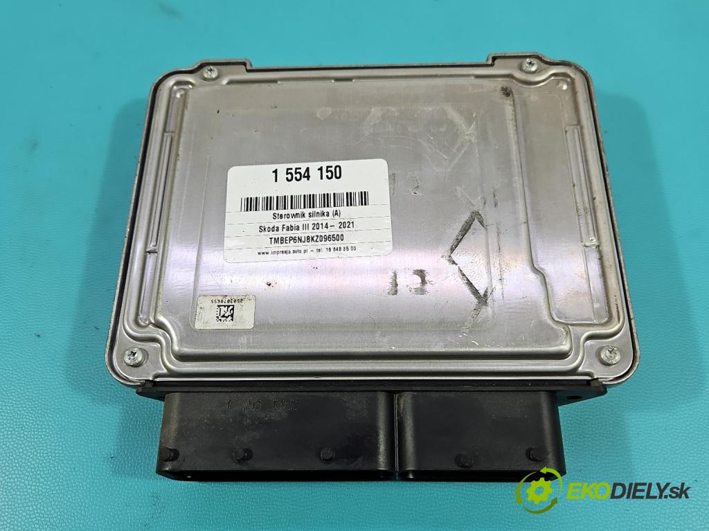Skoda Fabia III 2014- 2021 1.0 TSI 95 HP manual 70 kW 999 cm3 5- riadiaca jednotka motora 04C907309BB