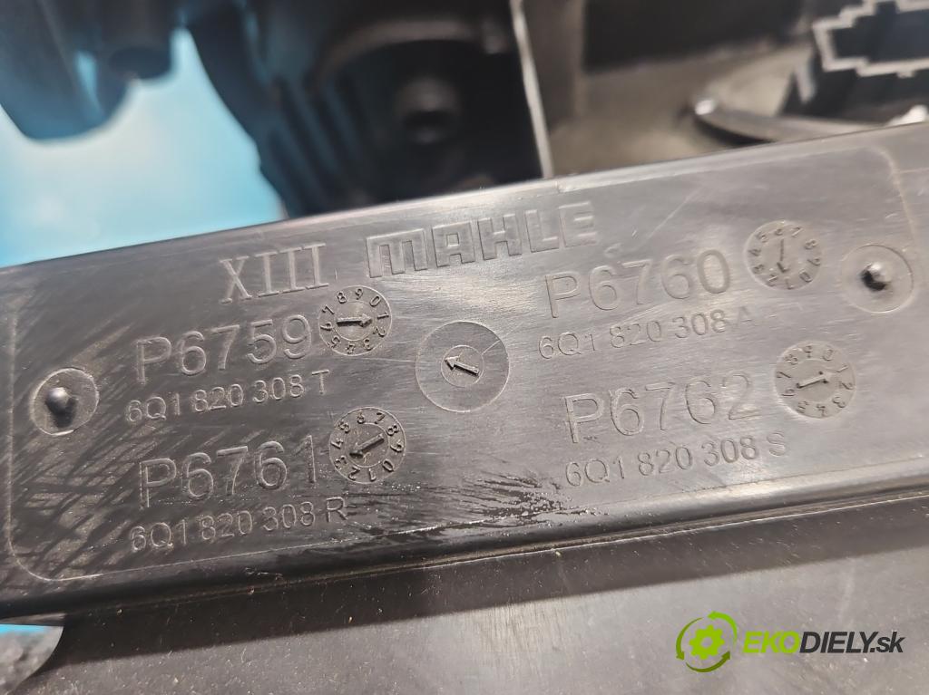 Skoda Fabia III 2014- 2021 1.0 TSI 95 hp manual 70 kW 999 cm3 5- radiátor 6Q1820308T (Radiátor topení)