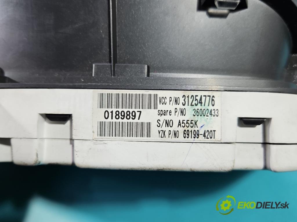 Volvo C30 1.6 hdi 109 hp manual 80 kW 1560 cm3 3- Přístrojová deska 31254776 (Přístrojová deska)