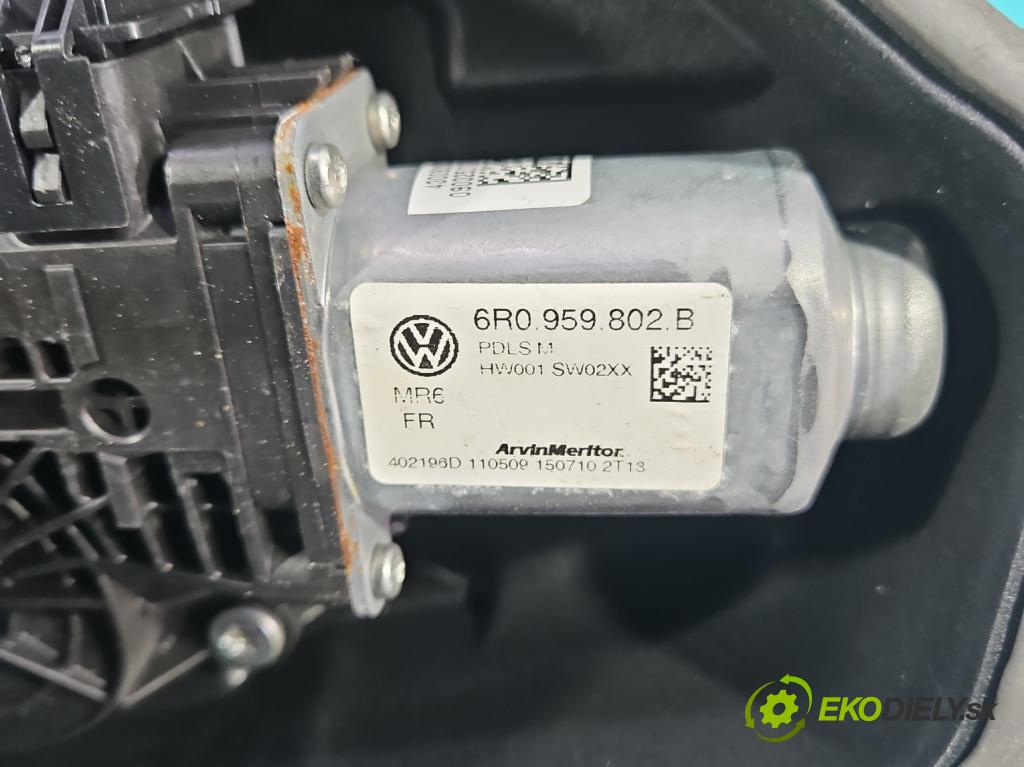 Seat Ibiza IV 6J 2008-2017 1.4 16V 86 HP manual 63 kW 1390 cm3 3- mechanizmus okna predné pravý 6R0959802B