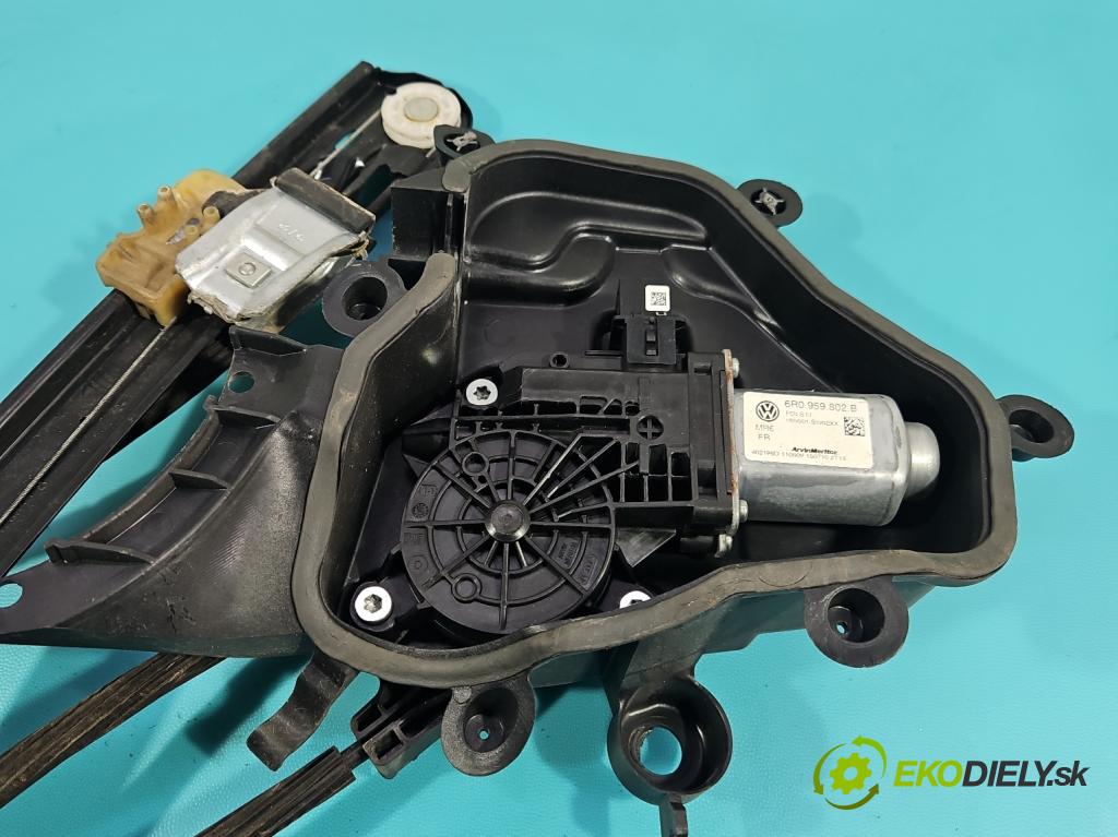 Seat Ibiza IV 6J 2008-2017 1.4 16V 86 HP manual 63 kW 1390 cm3 3- mechanizmus okna predné pravý 6R0959802B