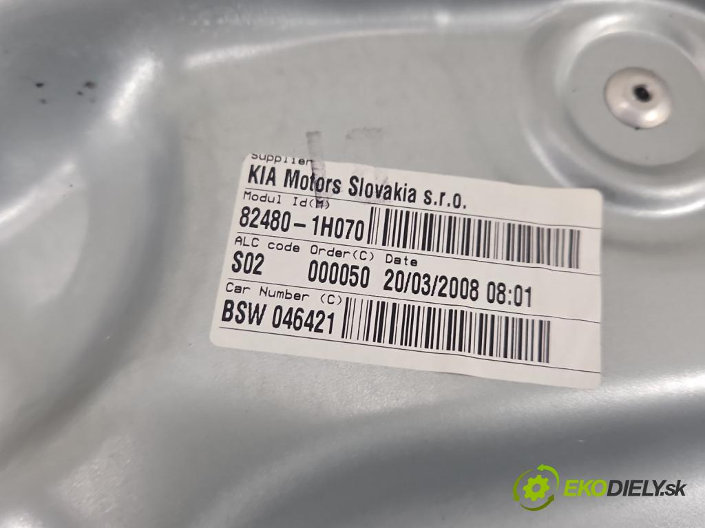 Kia Ceed I 2006-2012 1.6 crdi 114 HP automatic 84 kW 1582 cm3 5- mechanizmus okna predné pravý 82480-1H070