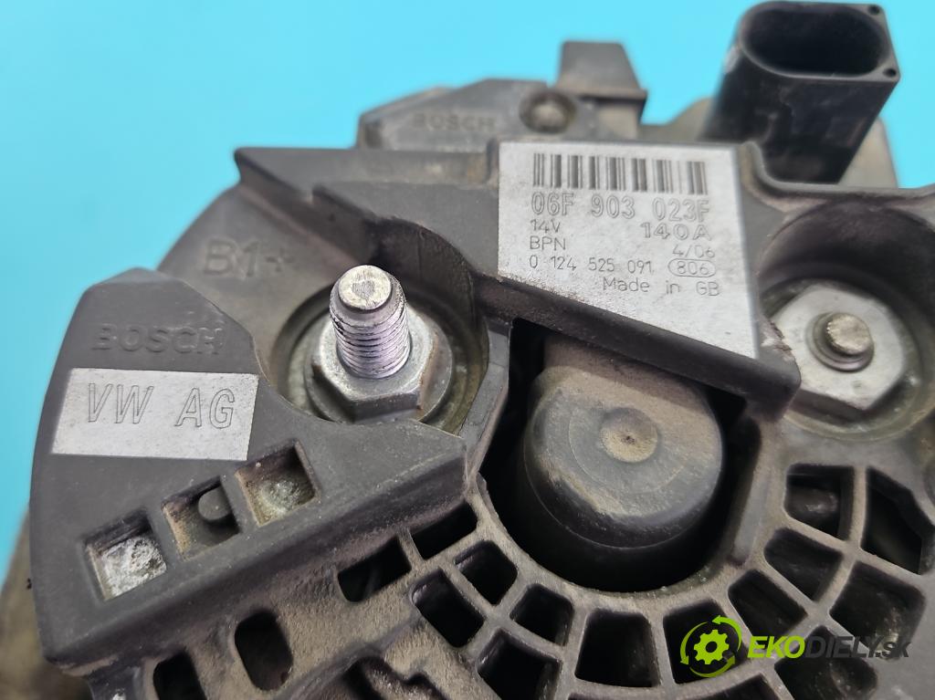 Seat Altea 1.6b 102 HP manual 75 kW 1595 cm3 5- Alternator 06F903023F (Alternátor)