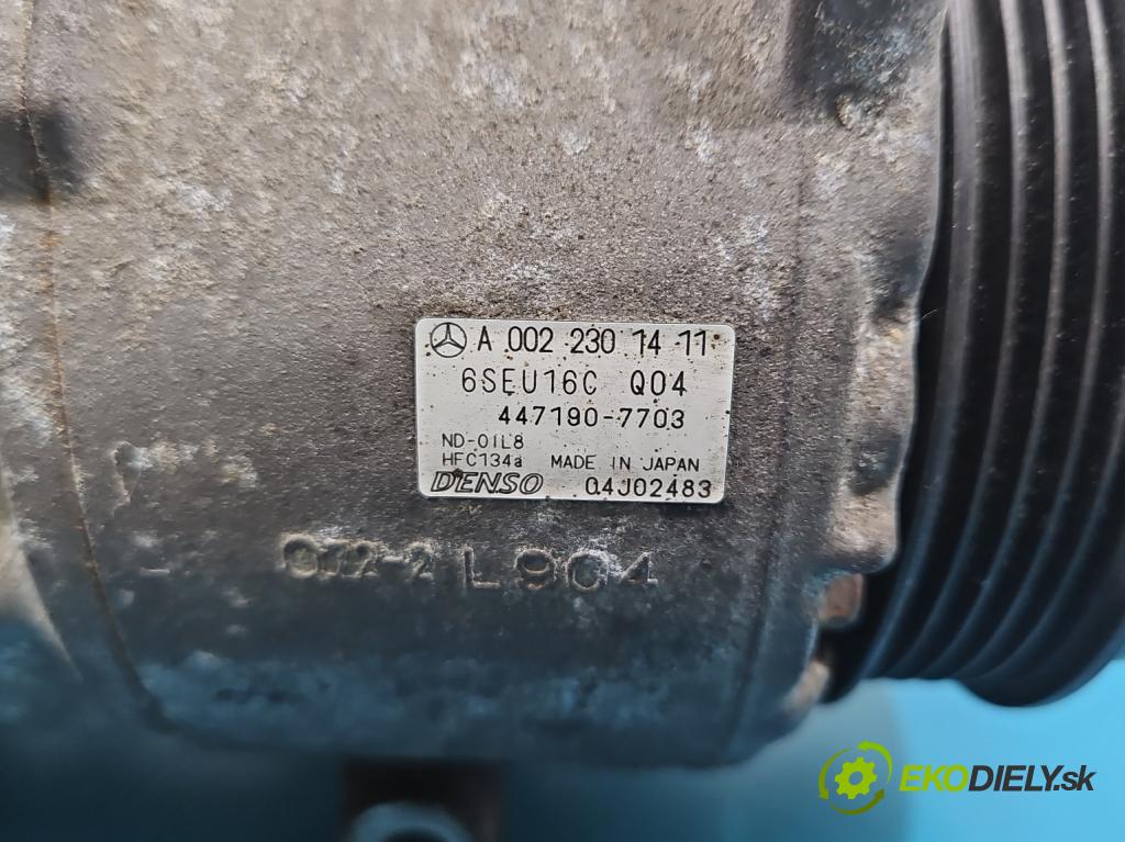 Mercedes A W169 2004-2012 2.0 CDI 82 hp manual 60 kW 1999 cm3 5- Kompresor: klíma A0022301411 (Kompresor klimatizace)