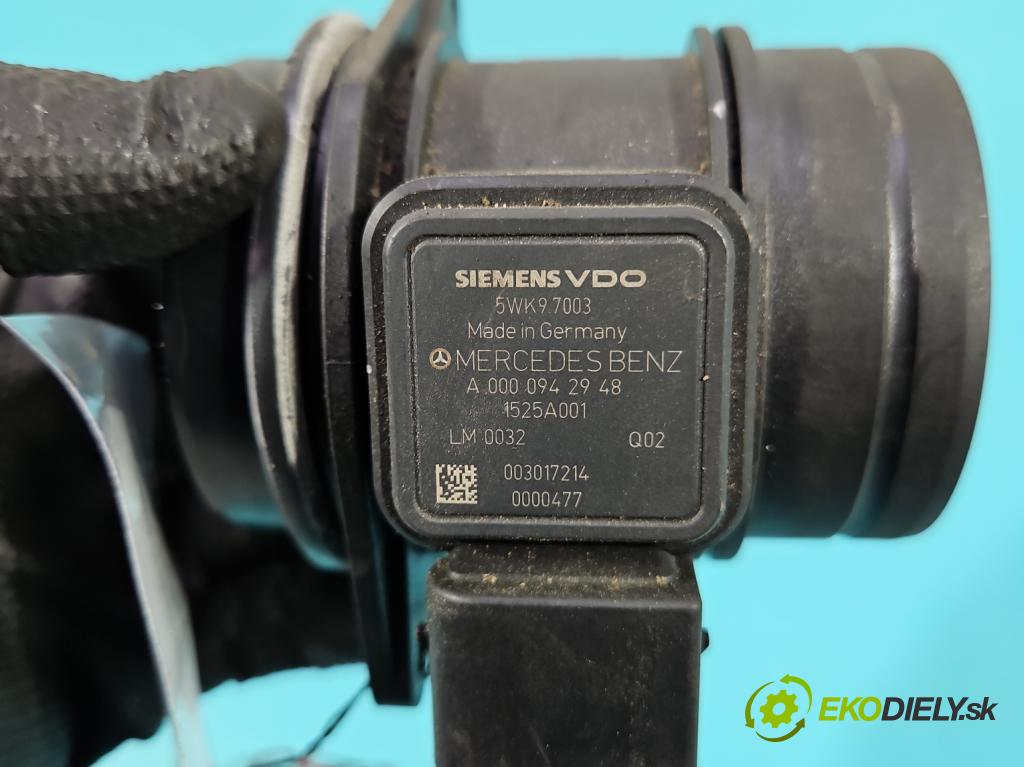 Mercedes A W169 2004-2012 2.0 CDI 82 HP manual 60 kW 1999 cm3 5- průtokoměr: 5WK97003 (Váha vzduchu)