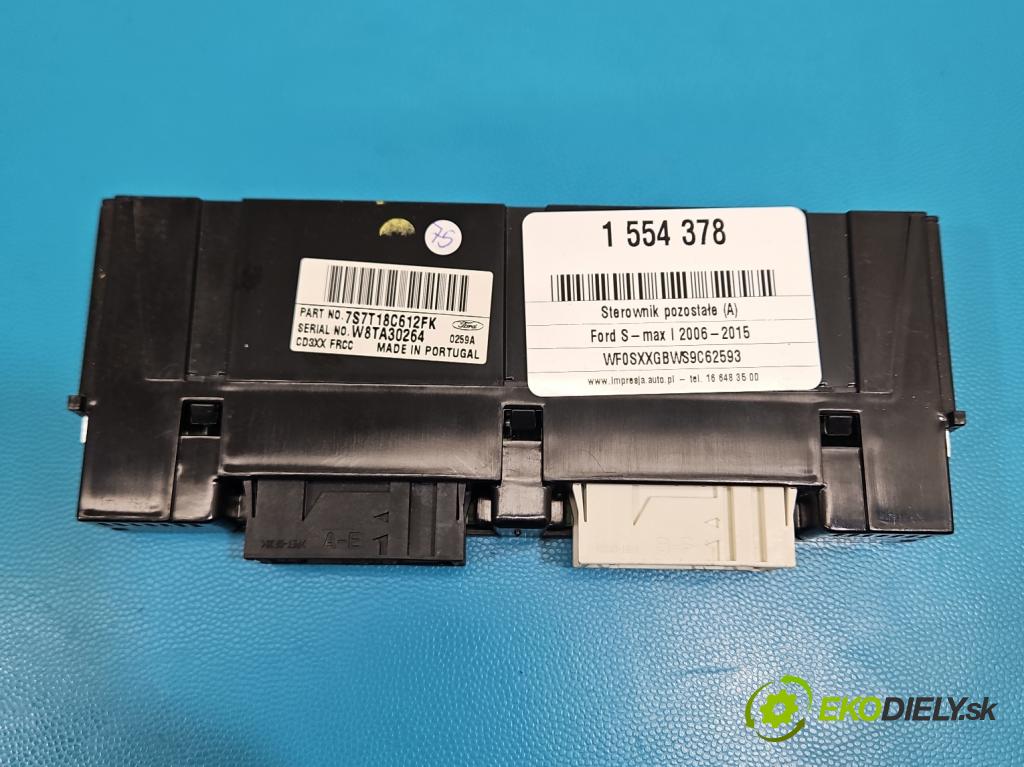 Ford S-max I 2006-2015 2.2 tdci 175 hp manual 129 kW 2179 cm3 5- řídící jednotka 7S7T18C612FK