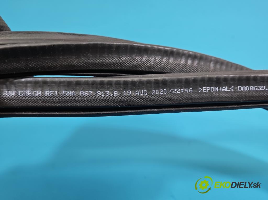 Vw Tiguan II 2016-2024 1.5 TSI 150 hp automatic 110 kW 1498 cm3 5- Těsnění: dveře zadní levé 5NA867913B (Karoserie ostatní)