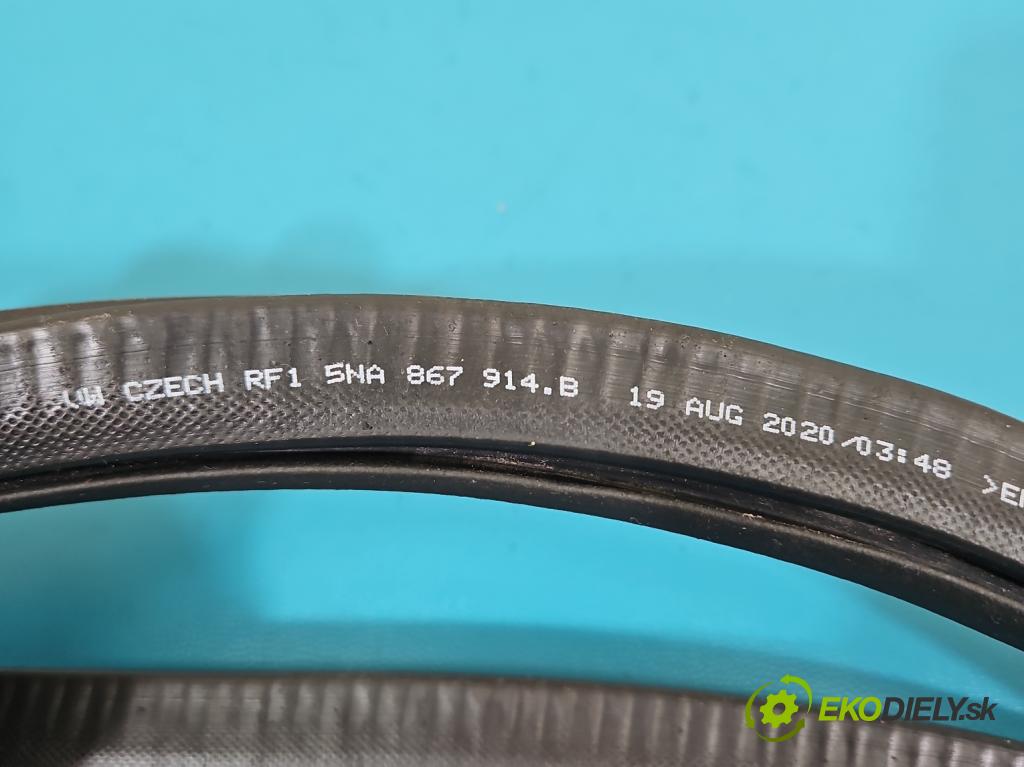 Vw Tiguan II 2016-2024 1.5 TSI 150 HP automatic 110 kW 1498 cm3 5- Těsnění: dvere zadné pravé 5NA867914B (Karoséria ostatné)