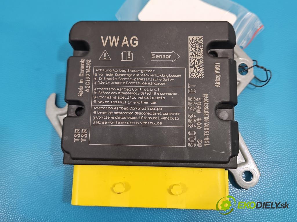 Vw Tiguan II 2016-2024 1.5 TSI 150 HP automatic 110 kW 1498 cm3 5- riadiaca jednotka vankúše: 5Q0959655BT