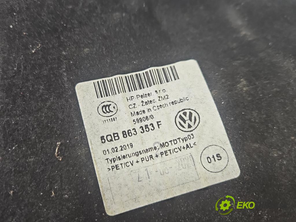 Vw Tiguan II 2016-2024 1.5 TSI 150 hp automatic 110 kW 1498 cm3 5- zvuková izolace 5NA863993C