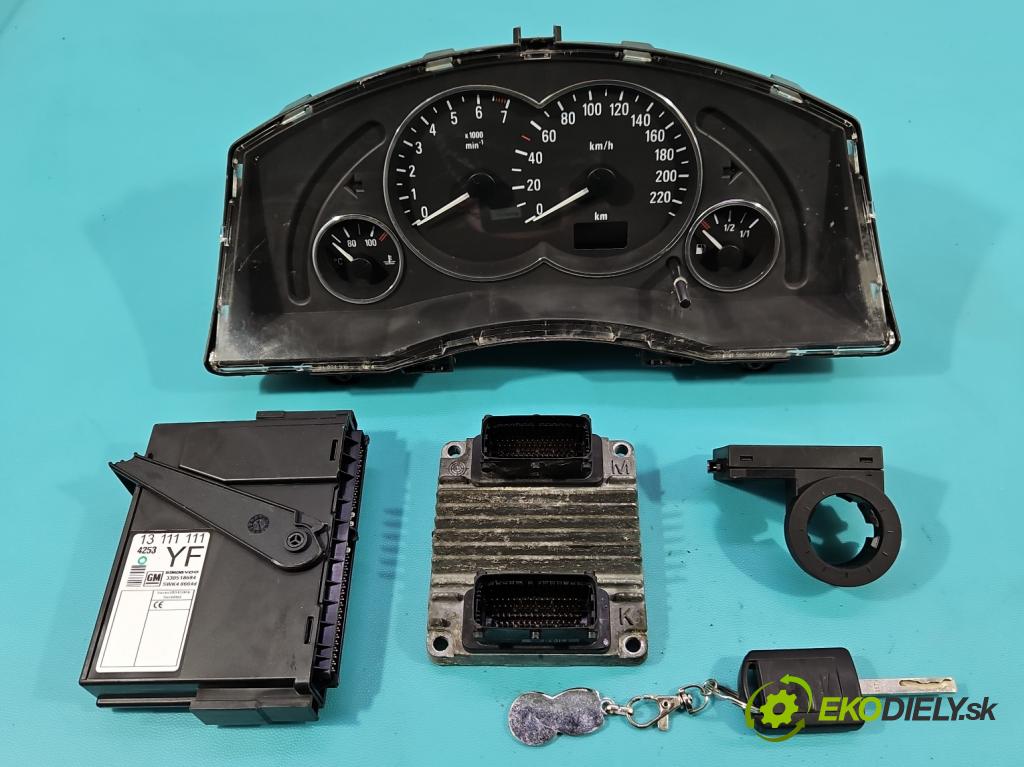 Opel Meriva A 2002-2010 1.6 16V 101 HP manual 74 kW 1598 cm3 5- riadiaca jednotka motora 12230554