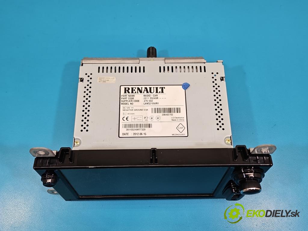 Renault Clio IV 2012-2020 1.2 16V 73 HP manual 54 kW 1149 cm3 5- Radio originál 281155249R