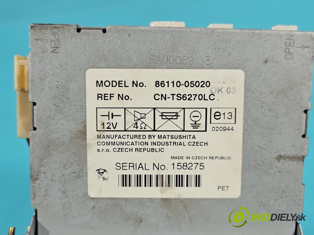 Toyota Avensis II T25 2003-2008 1.8 vvti 129 HP manual 95 kW 1794 cm3 4- Zobrazit:  (Prístrojová doska)