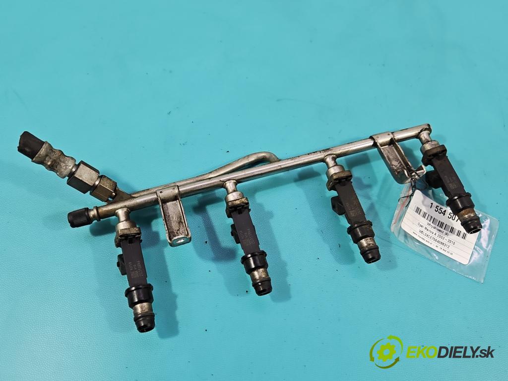 Opel Meriva A 2002-2010 1.6 16V 101 hp manual 74 kW 1598 cm3 5- vstřikovač 25313846 (Vstřikovač paliva)