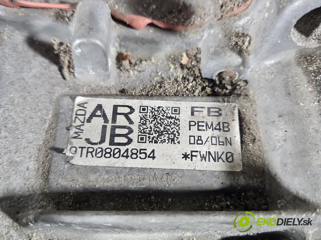 Mazda 6 III GJ 2012-2024 2.0 16V 145 hp automatic 107 kW 1998 cm3 5- převodovka stupňová automat H01D5
