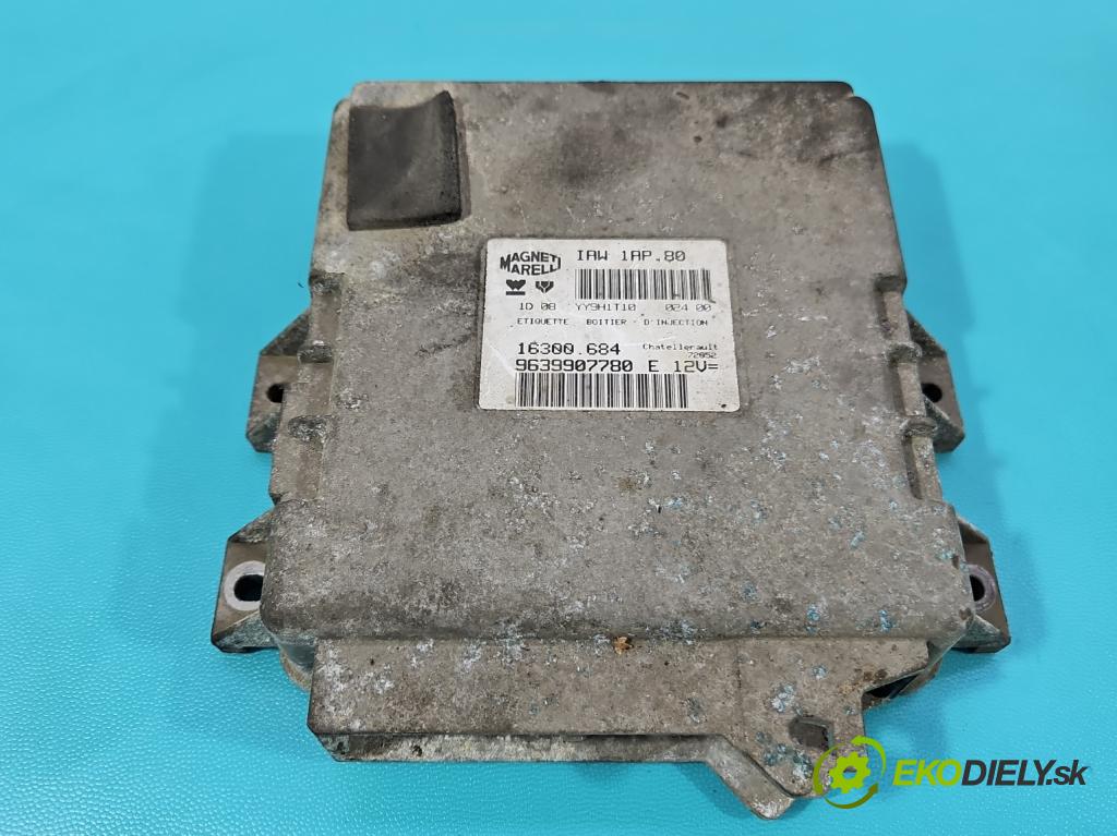 Peugeot 206 1.1 8V 60 hp manual 44 kW 1124 cm3 5- řídící jednotka motoru IAW 1AP.80